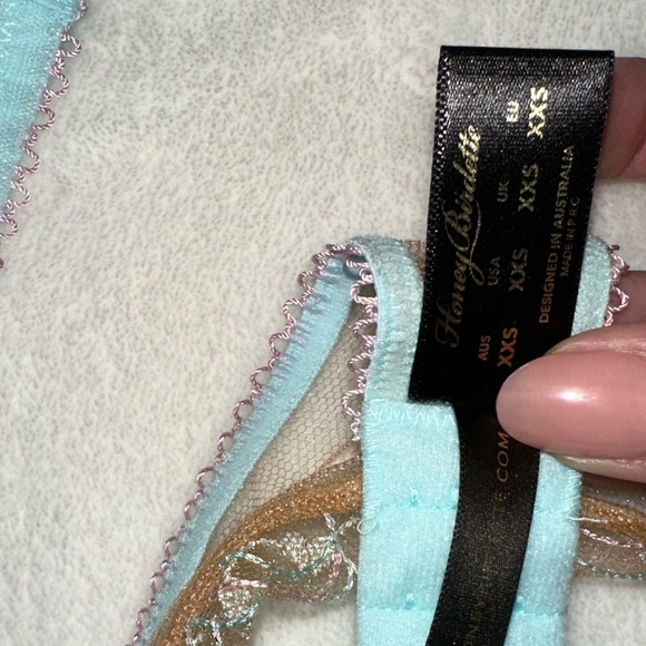 Honey Birdette Candy Aquamarine lingerie set!! - Picture 9 of 15